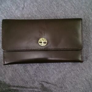 Timberland Dark Brown Leather Clutch